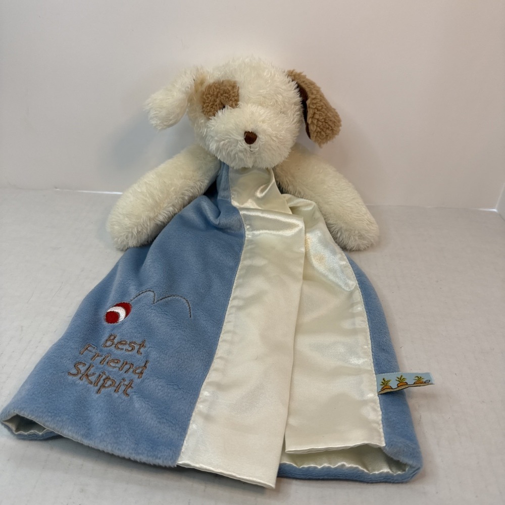 Bunnies By The Bay Puppy Dog Best Friend Skipit Bye Bye Buddy Lovey Satin 14"